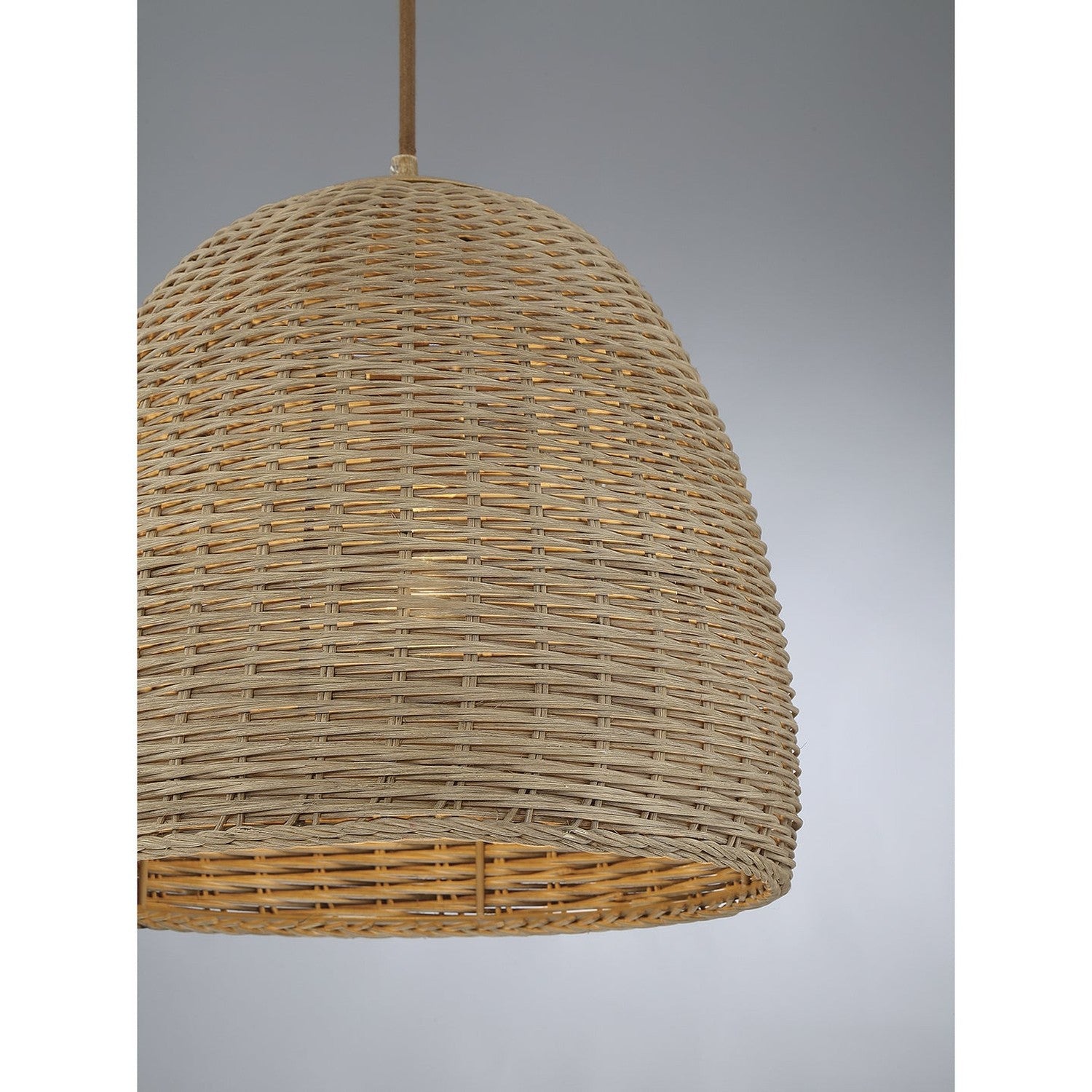 Meridian - M70107NWIC - One Light Pendant - Natural Wicker