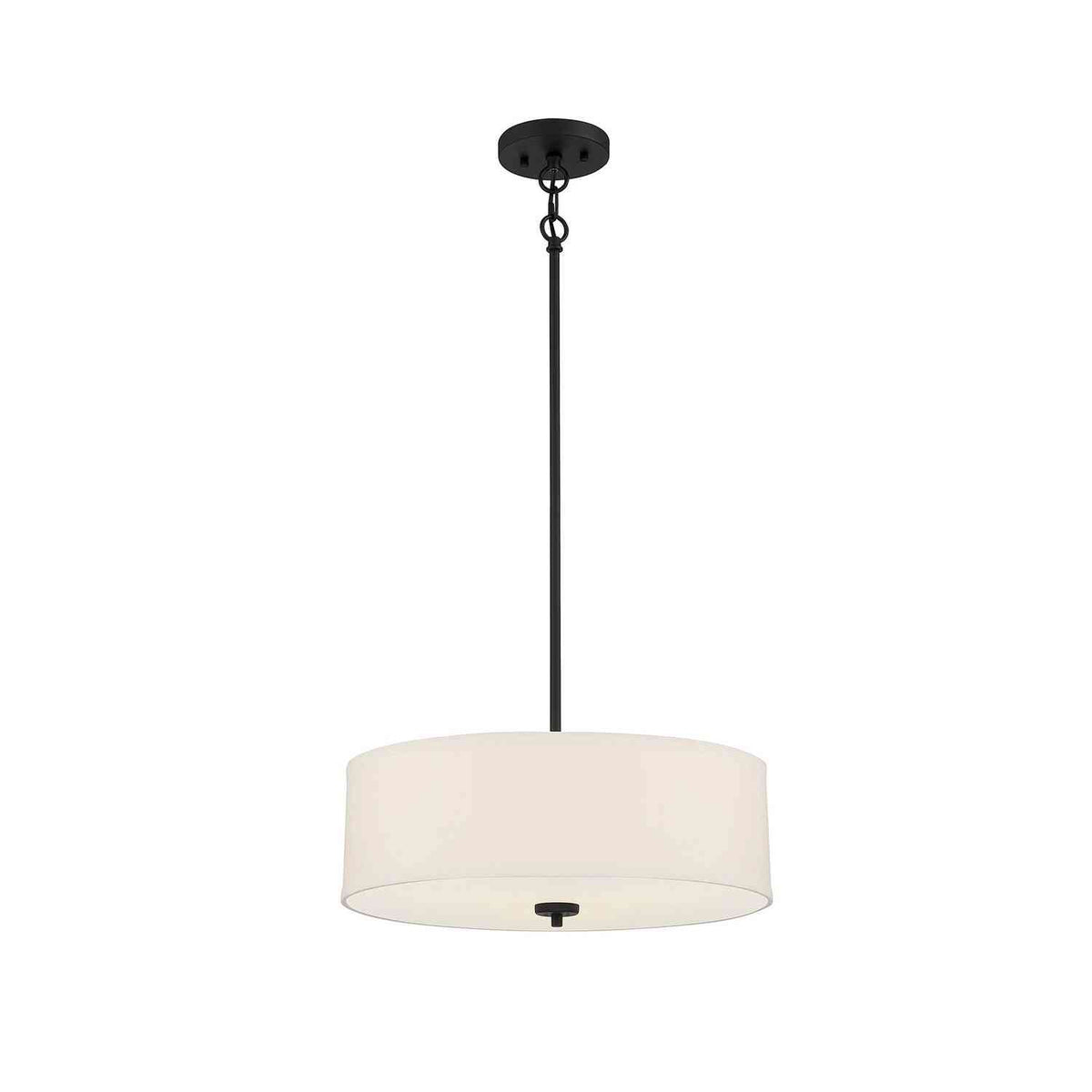 Meridian - M70109MBK - Three Light Pendant - Matte Black