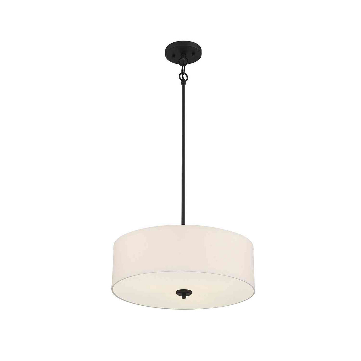 Meridian - M70109MBK - Three Light Pendant - Matte Black