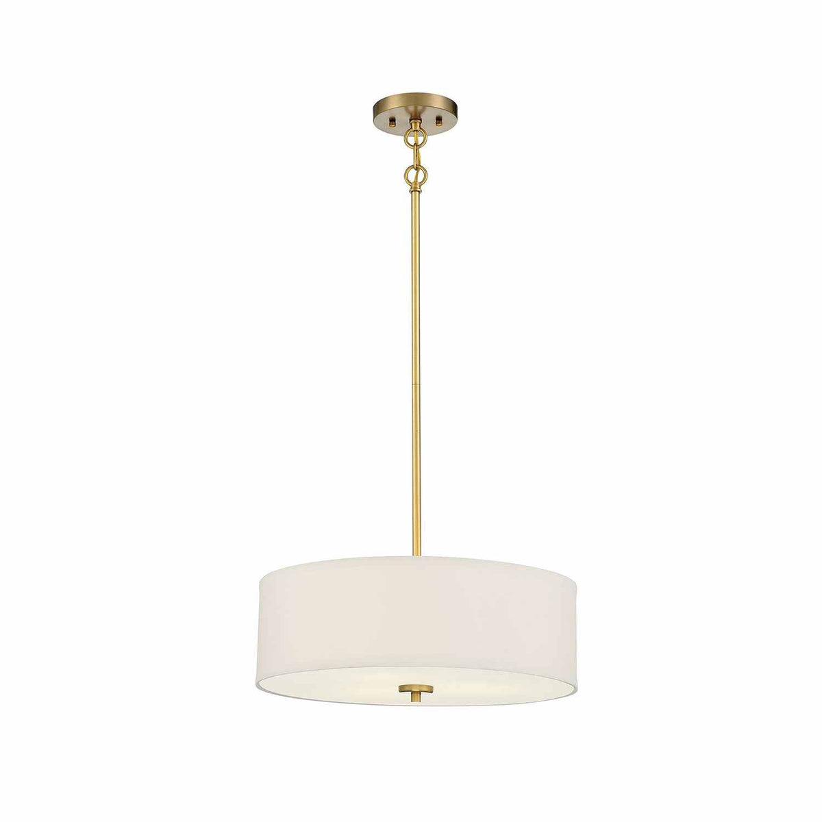 Meridian - M70109NB - Three Light Pendant - Warm Brass