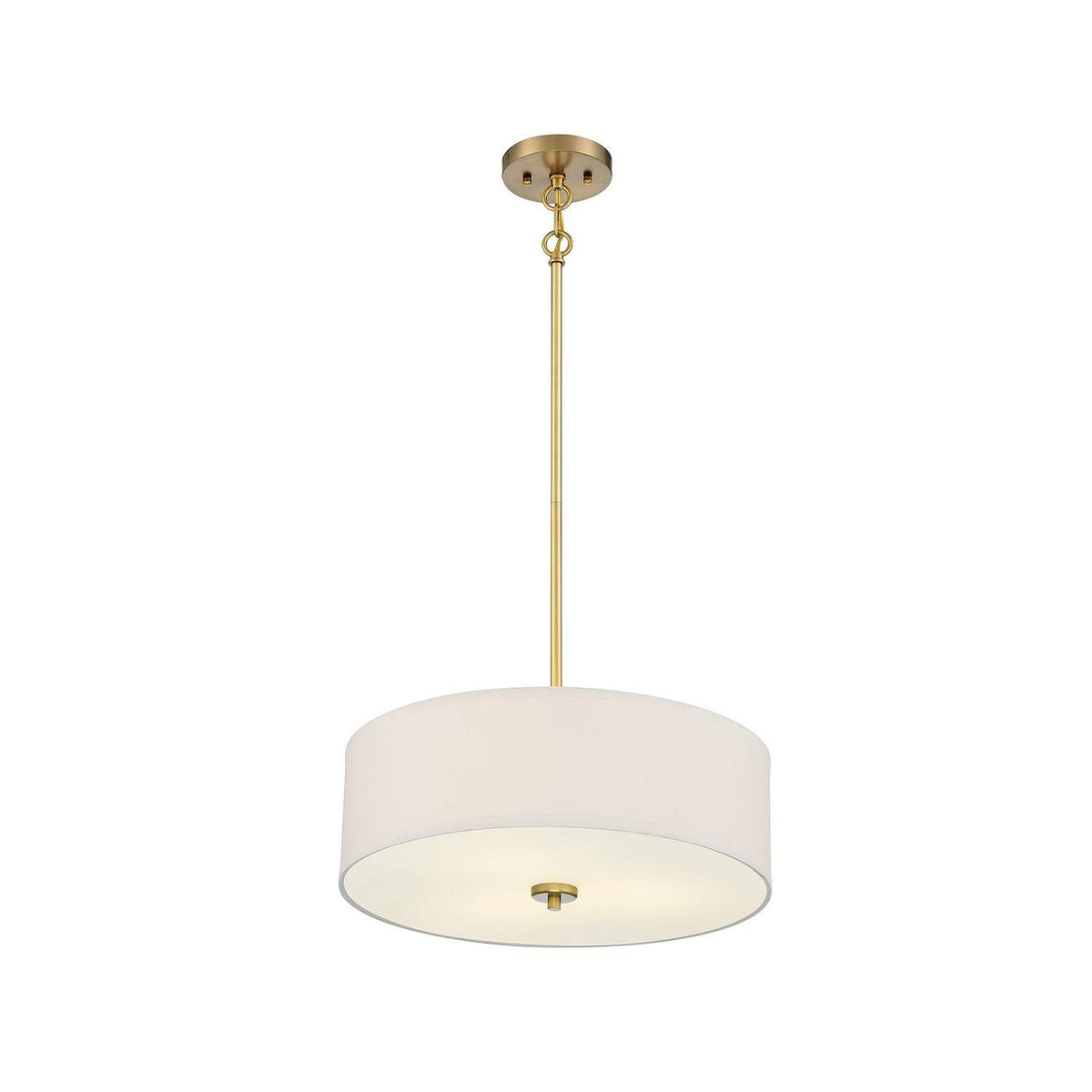 Meridian - M70109NB - Three Light Pendant - Warm Brass