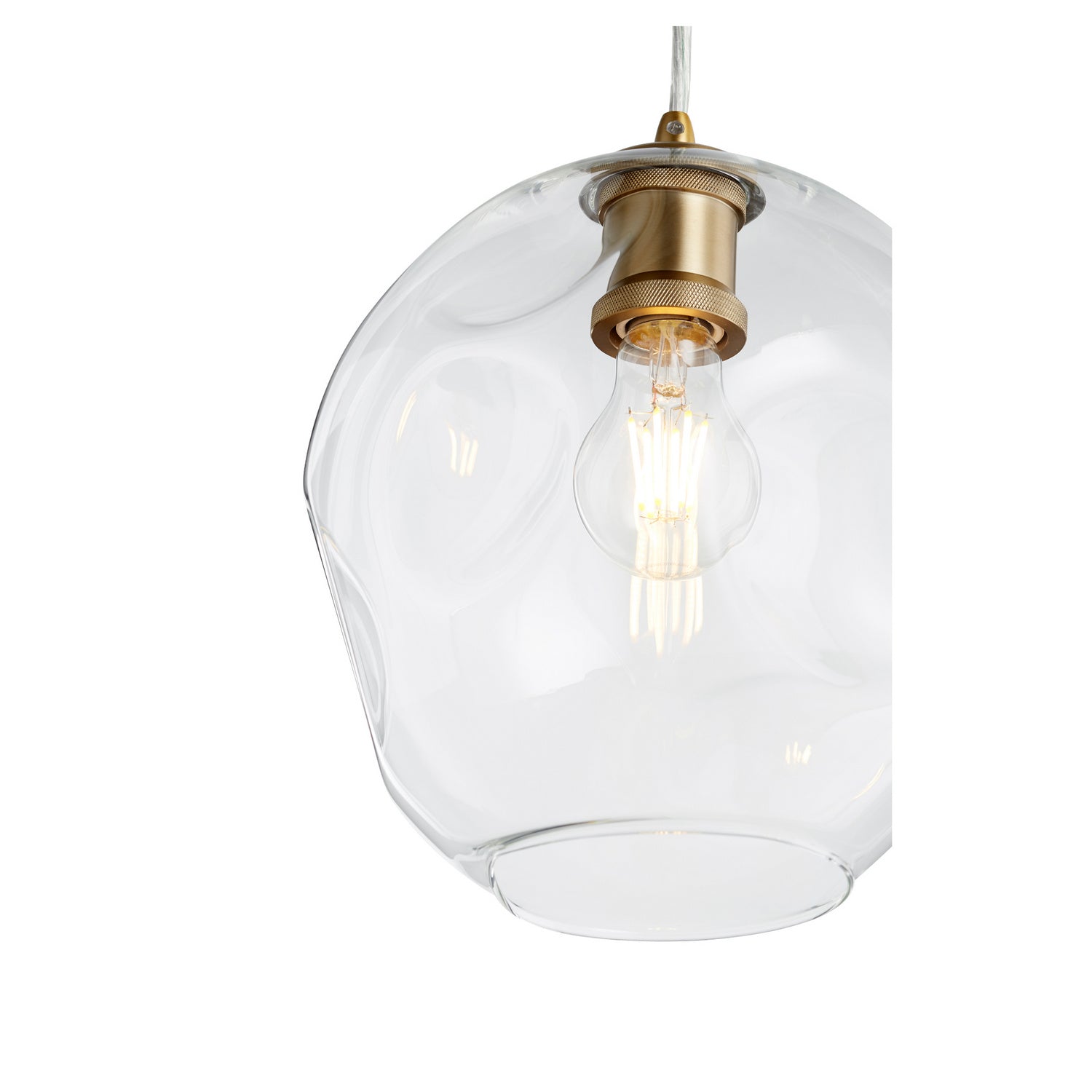 Quorum - 61-80 - One Light Pendant - Numen - Aged Brass
