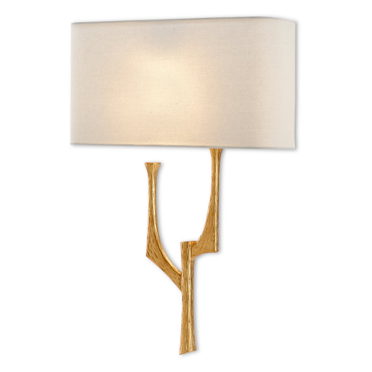 Currey and Company - 5000-0182 - One Light Wall Sconce - Bodnant Collection - Antique Gold Leaf