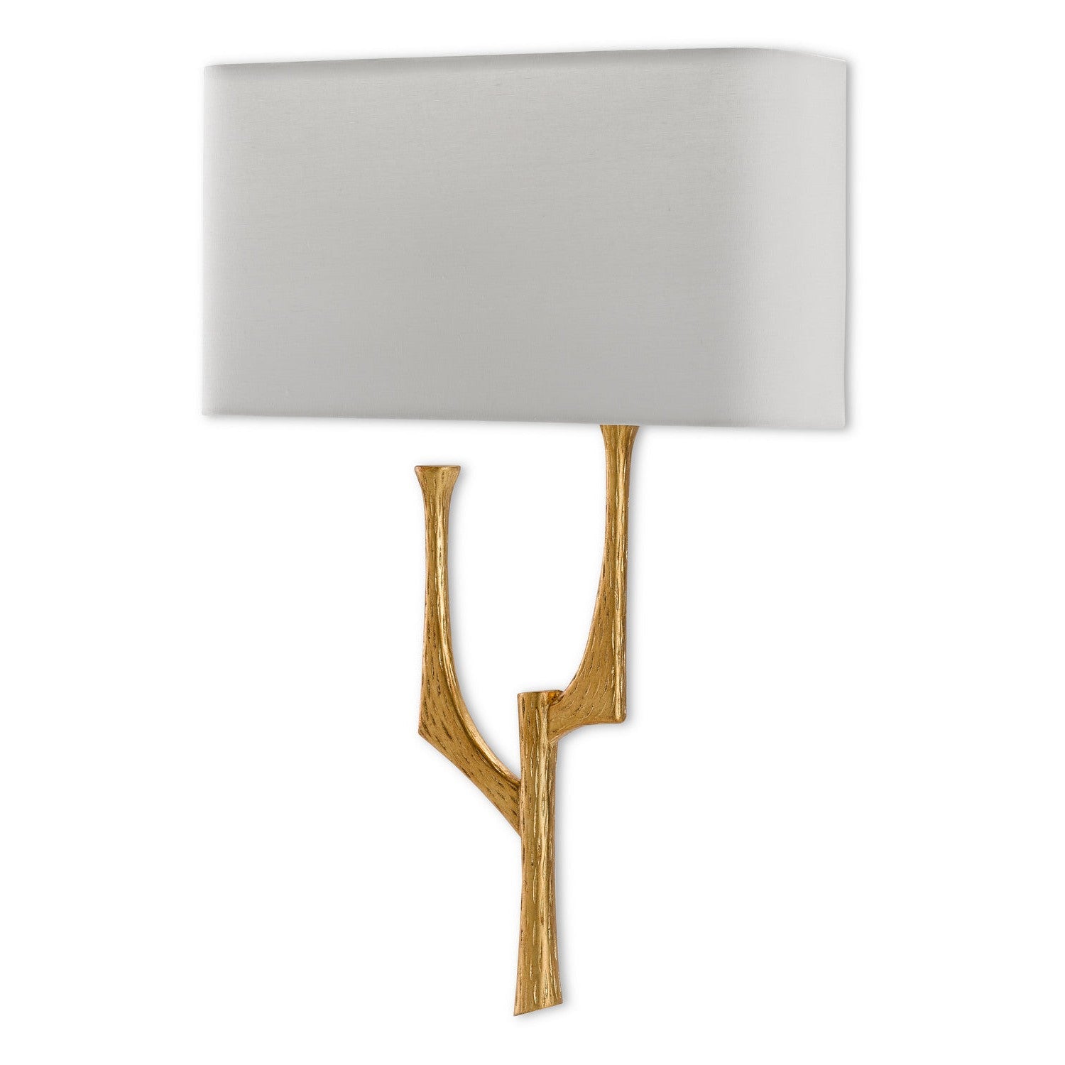 Currey and Company - 5000-0182 - One Light Wall Sconce - Bodnant Collection - Antique Gold Leaf