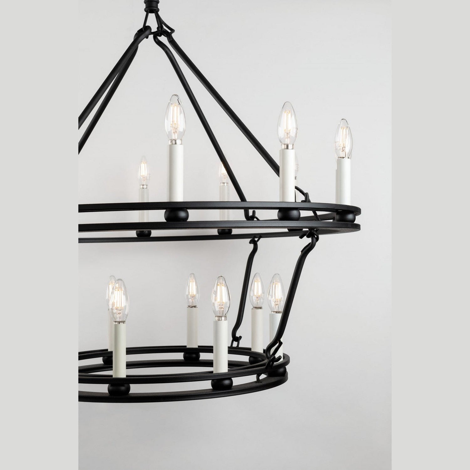 Troy Lighting - F6235-TBK - 28 Light Chandelier - Sutton - Textured Black