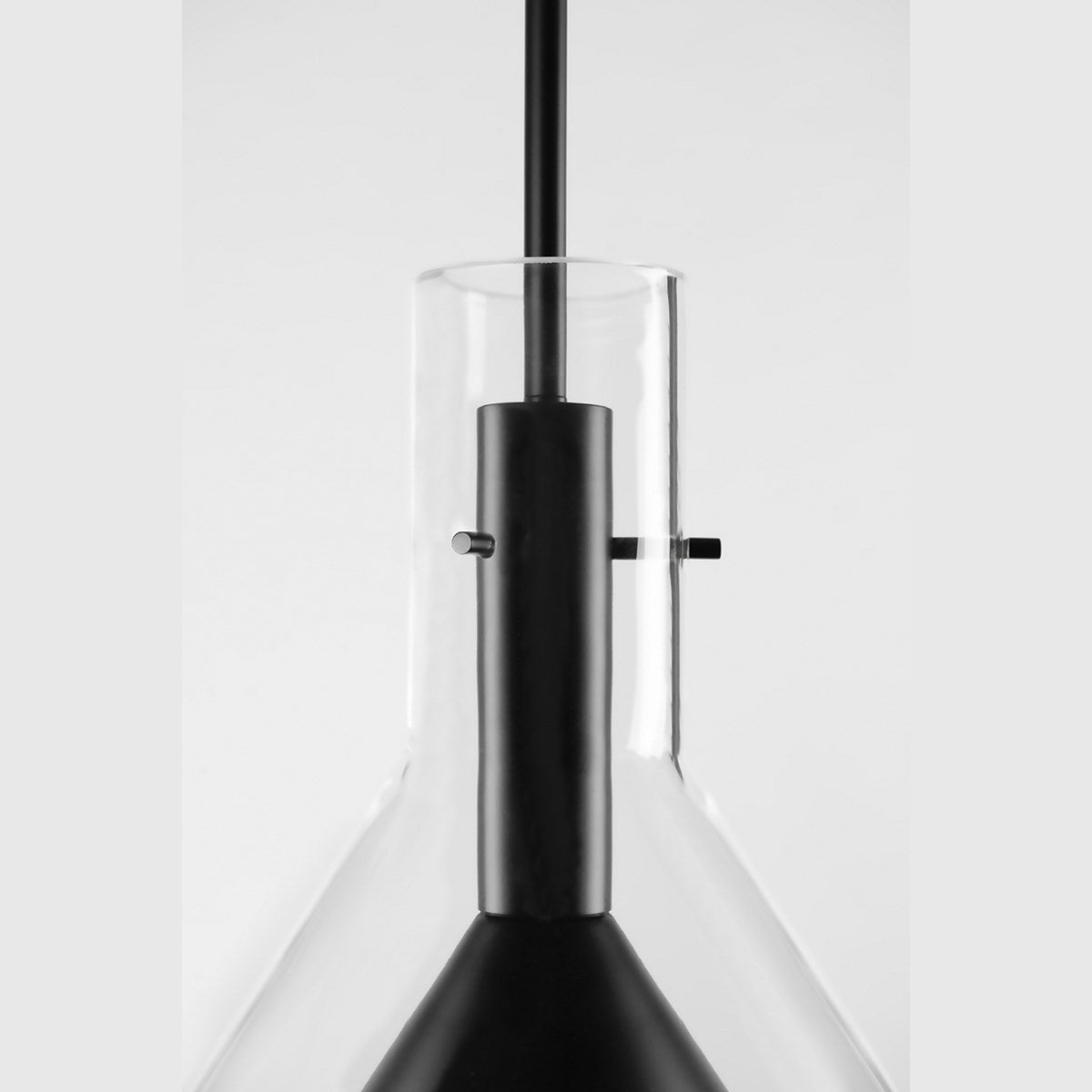 Troy Lighting - F7666-SBK - One Light Pendant - Atticus - Satin Black