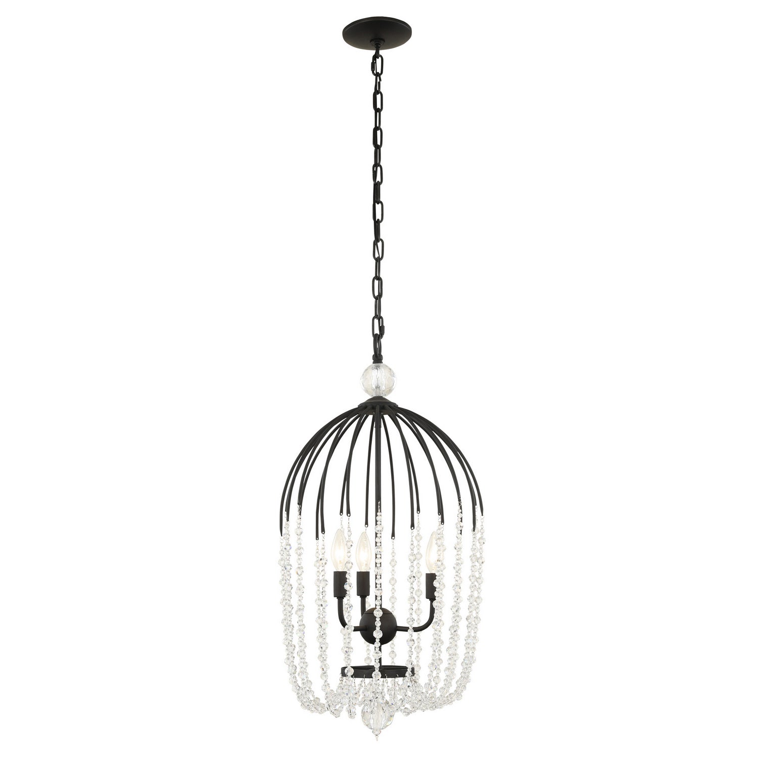 Varaluz - 343F03MB - Three Light Pendant - Voliere - Matte Black