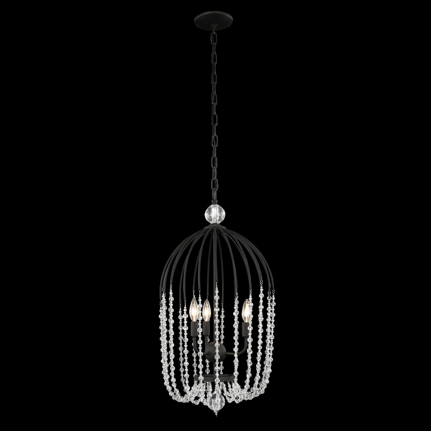 Varaluz - 343F03MB - Three Light Pendant - Voliere - Matte Black