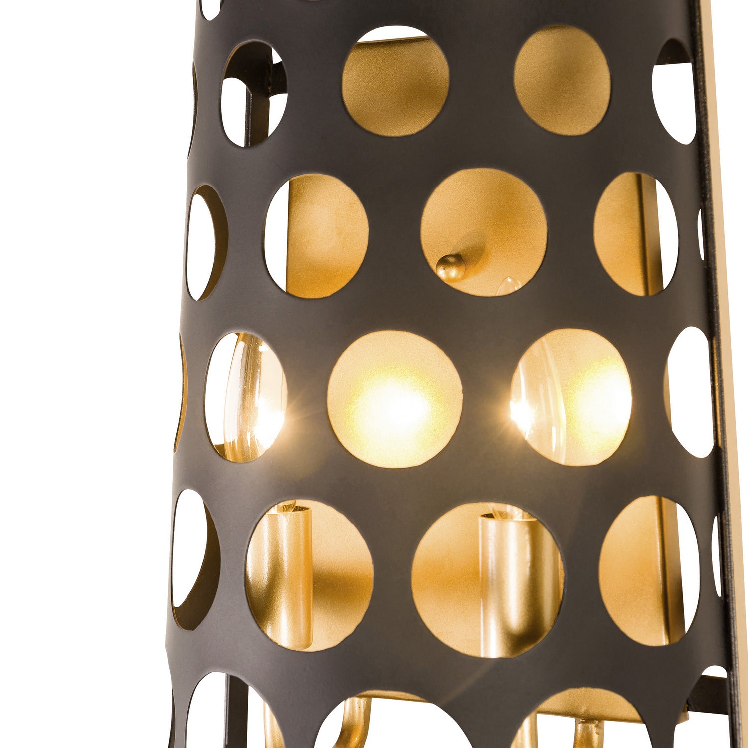 Varaluz - 346W02MBFG - Two Light Wall Sconce - Bailey - Matte Black/French Gold