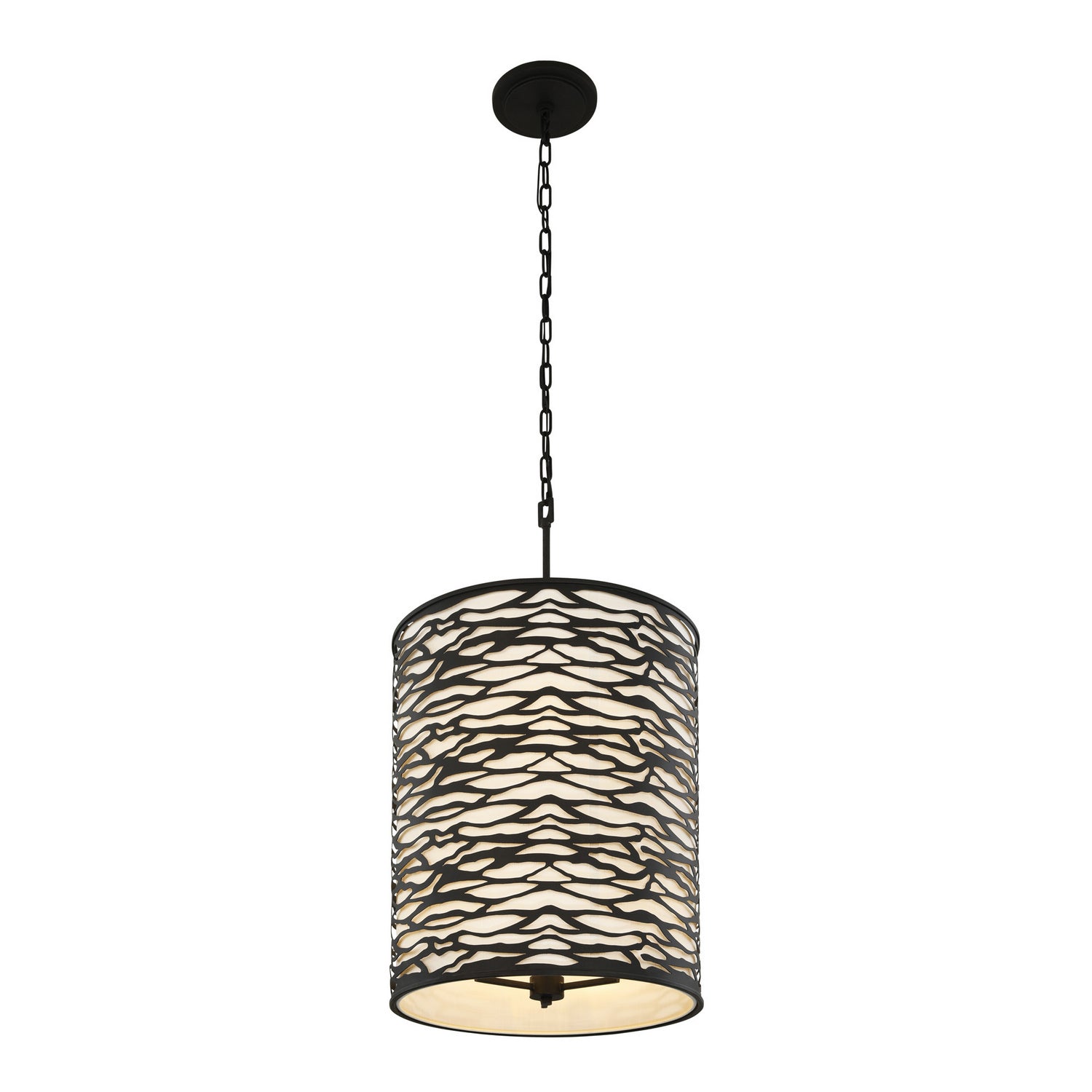 Varaluz - 348F06CB - Six Light Pendant - Kato - Carbon Black
