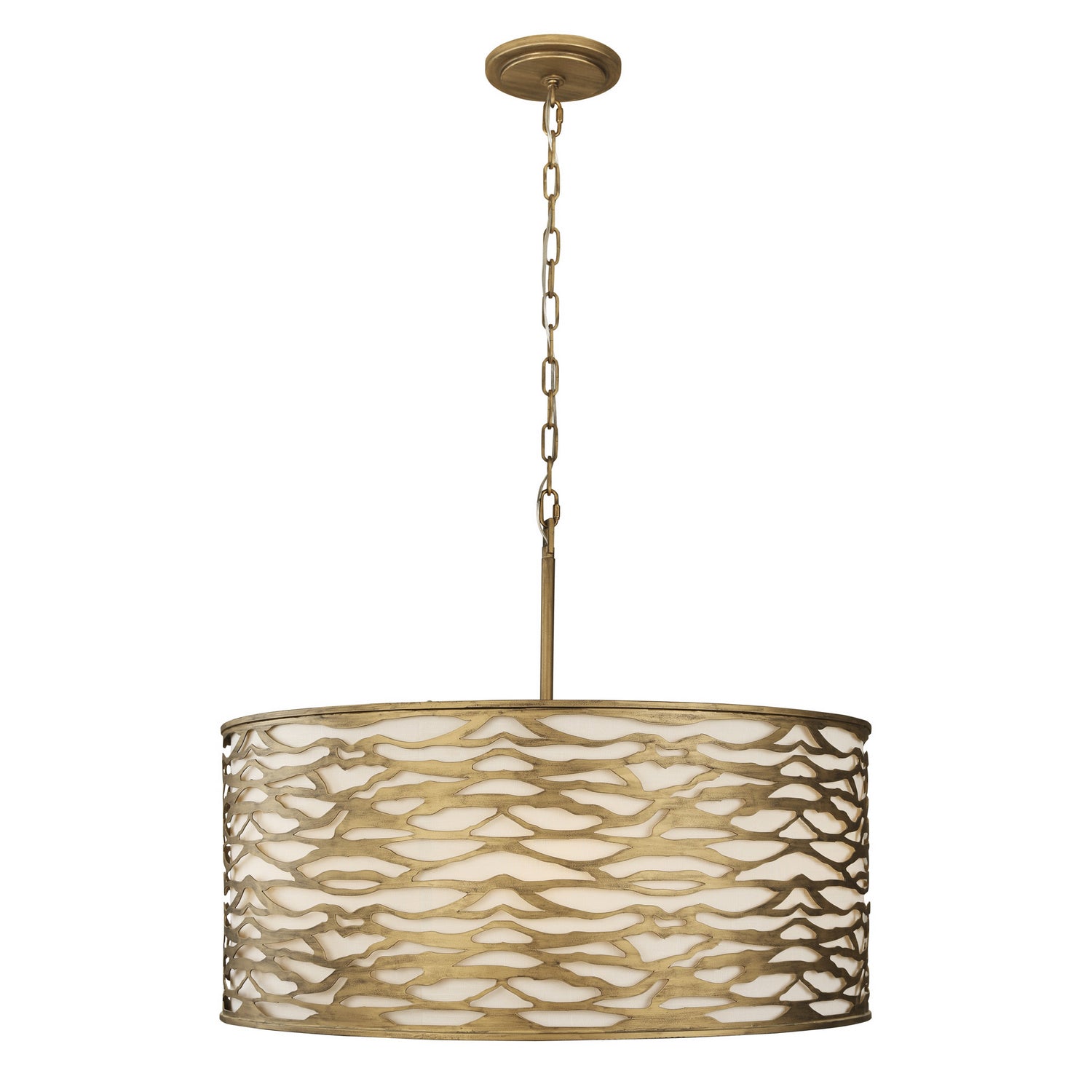 Varaluz - 348P06HG - Six Light Pendant - Kato - Havana Gold