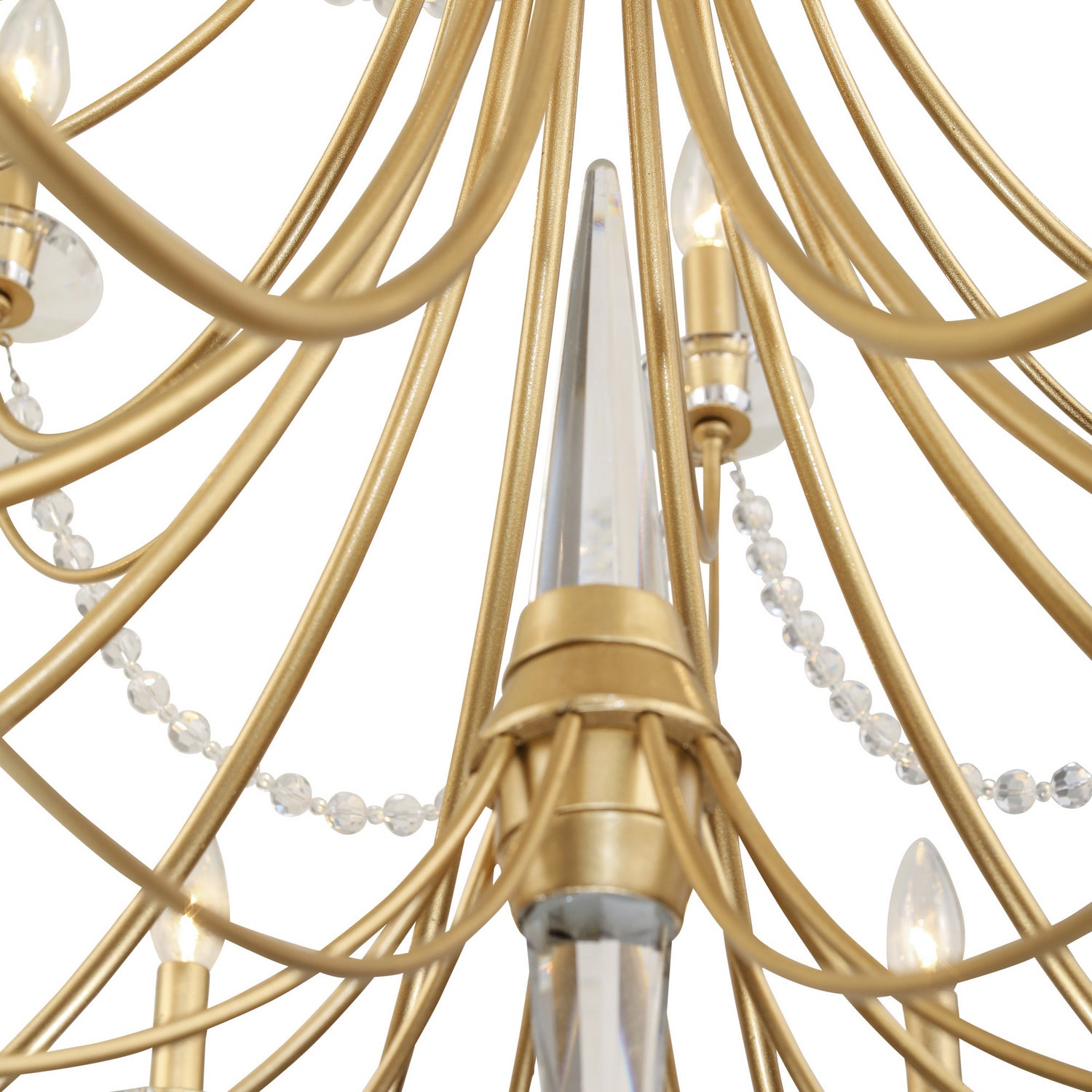 Varaluz - 350C08FG - Eight Light Chandelier - Brentwood - French Gold