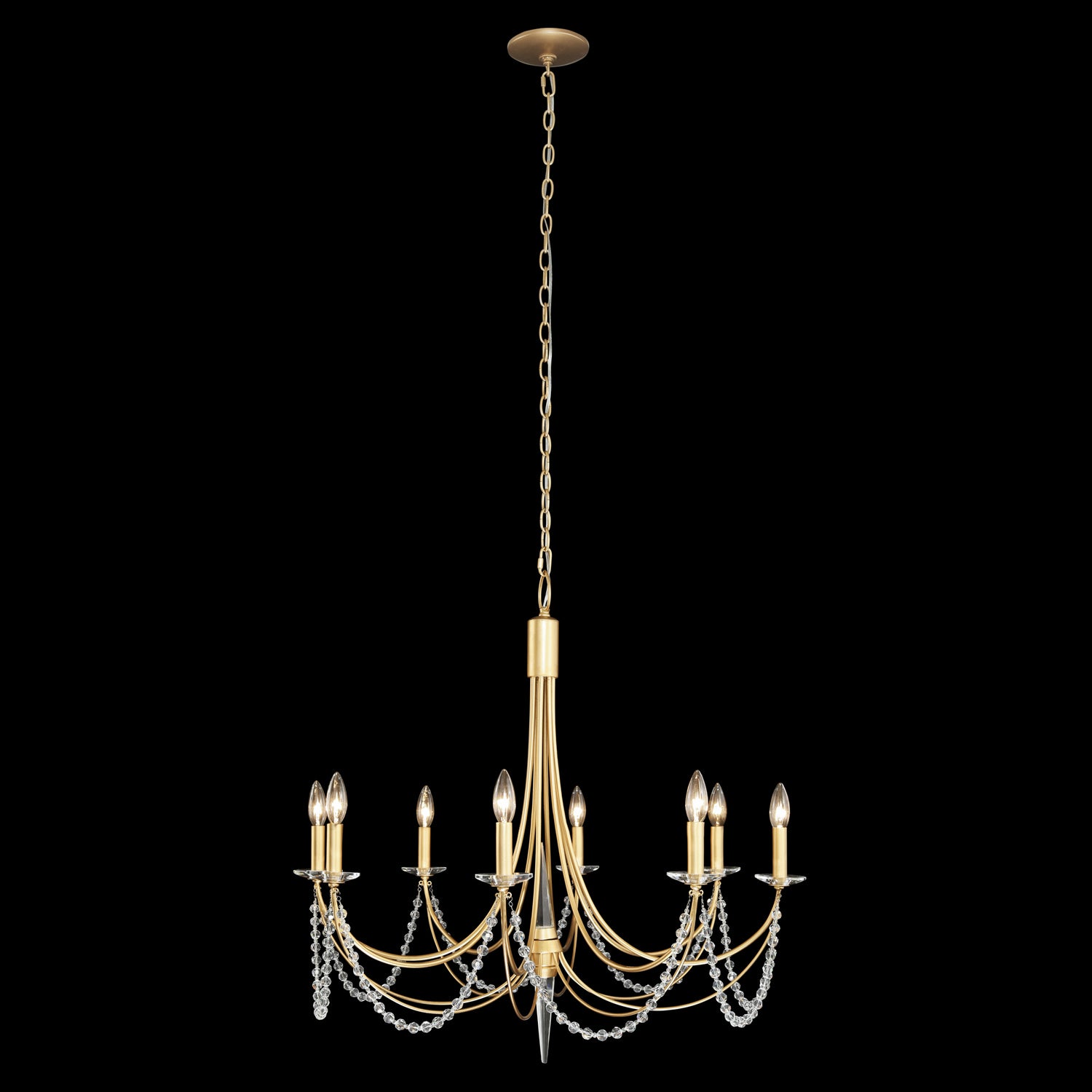 Varaluz - 350C08FG - Eight Light Chandelier - Brentwood - French Gold