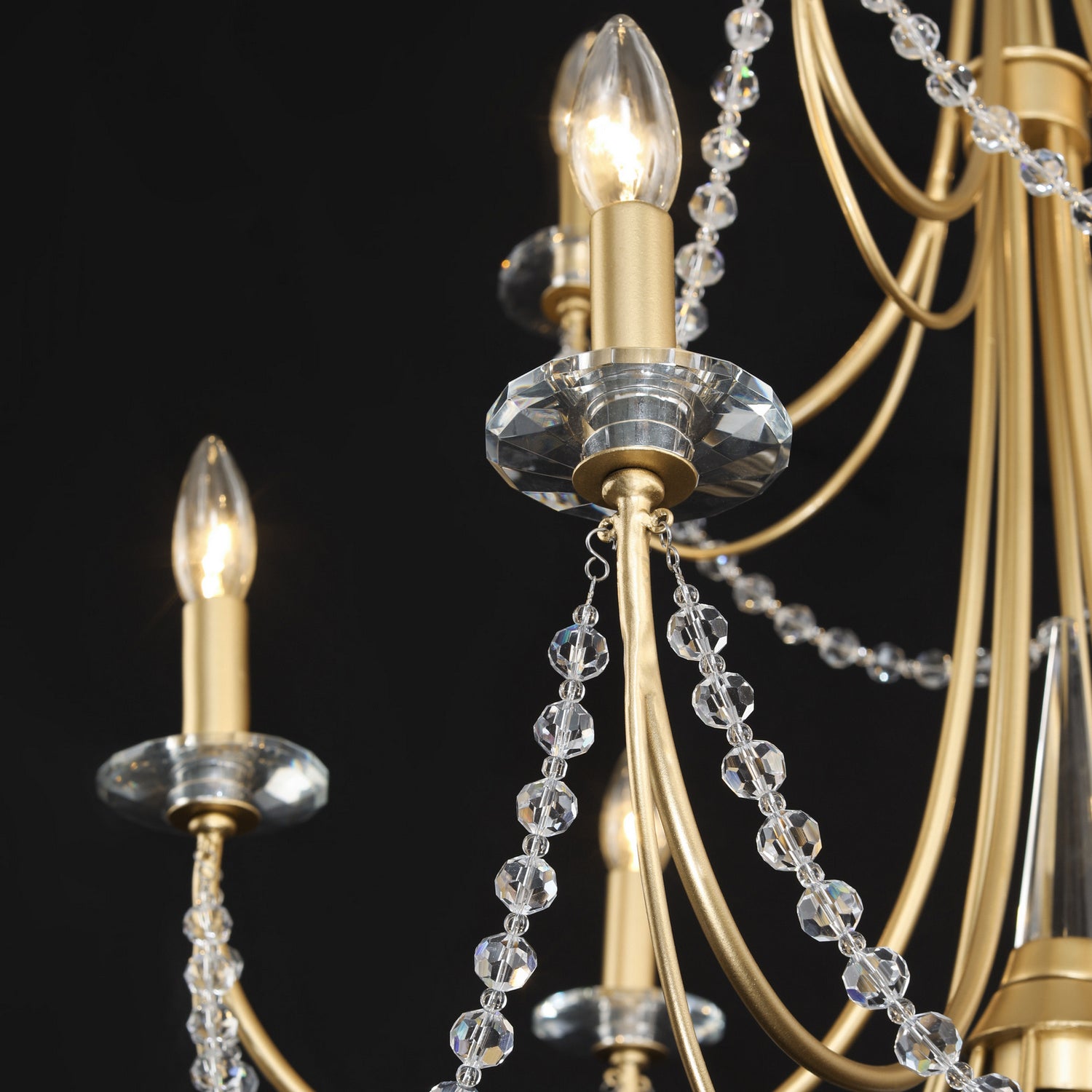 Varaluz - 350C10FG - Ten Light Chandelier - Brentwood - French Gold
