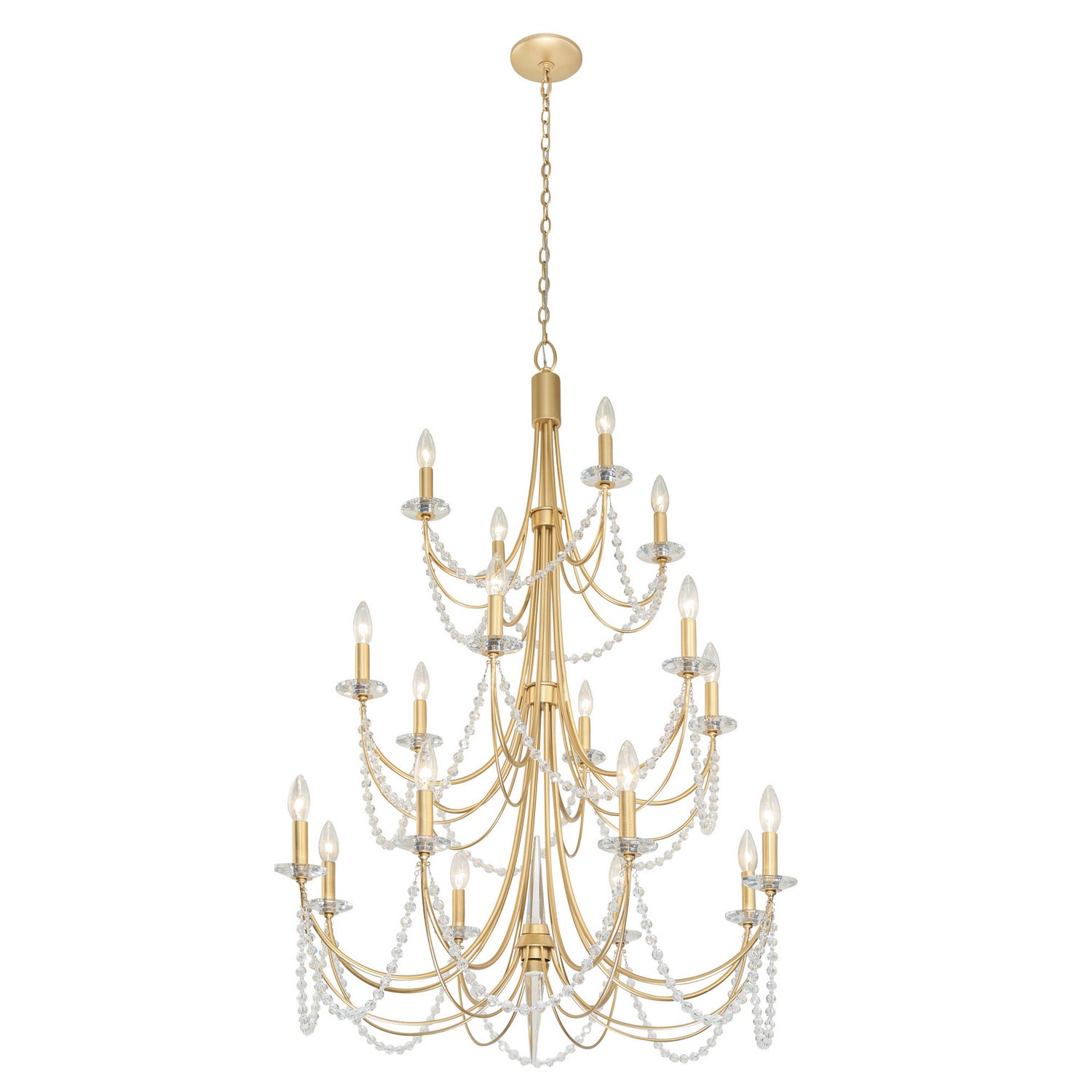 Varaluz - 350C18FG - 18 Light Chandelier - Brentwood - French Gold