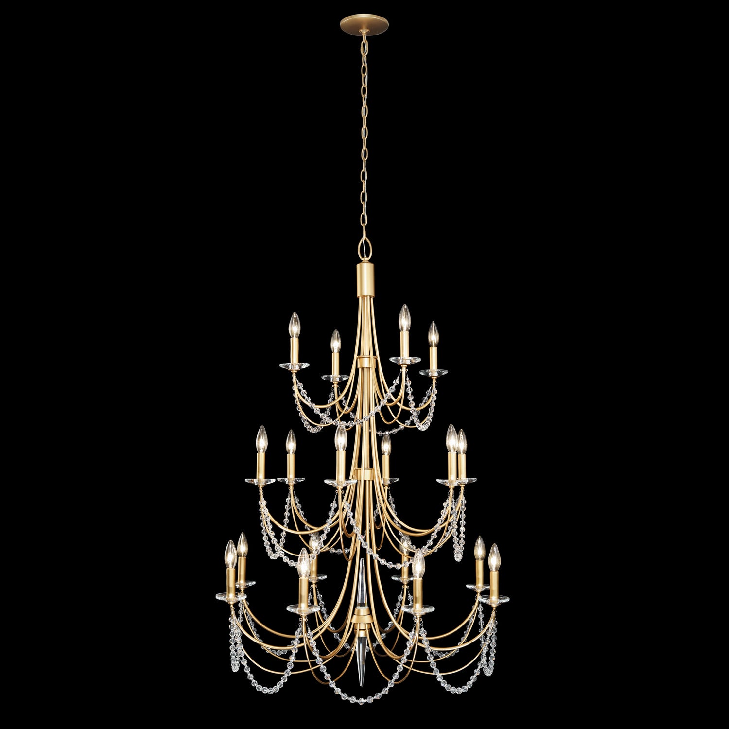 Varaluz - 350C18FG - 18 Light Chandelier - Brentwood - French Gold