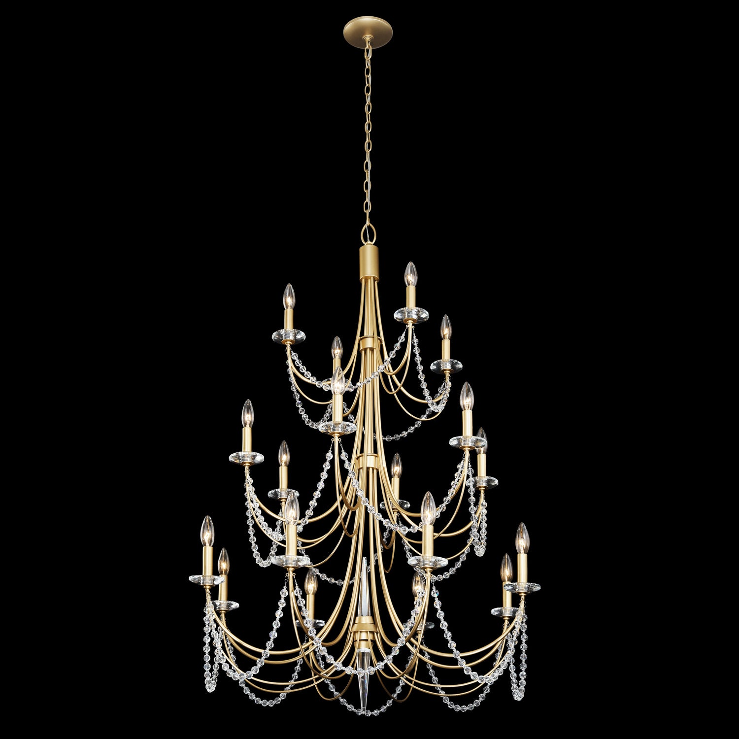 Varaluz - 350C18FG - 18 Light Chandelier - Brentwood - French Gold