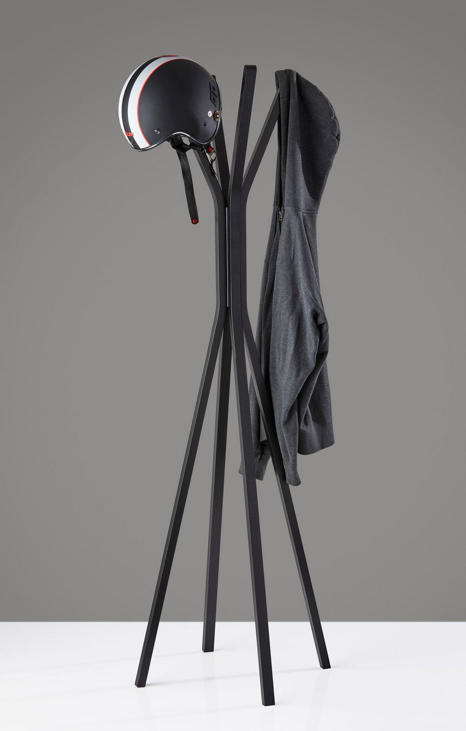 Adesso Home - WK3809-01 - Coat Rack - Toby - Plywood W. Black Oak Wood Veneer
