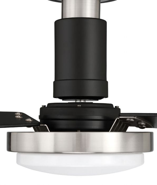 Craftmade - MNG52FBBNK3 - 52"Ceiling Fan - Manning - Flat Black/Brushed Polished Nickel