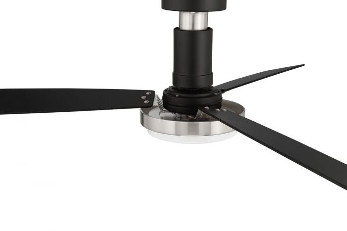 Craftmade - MNG52FBBNK3 - 52"Ceiling Fan - Manning - Flat Black/Brushed Polished Nickel