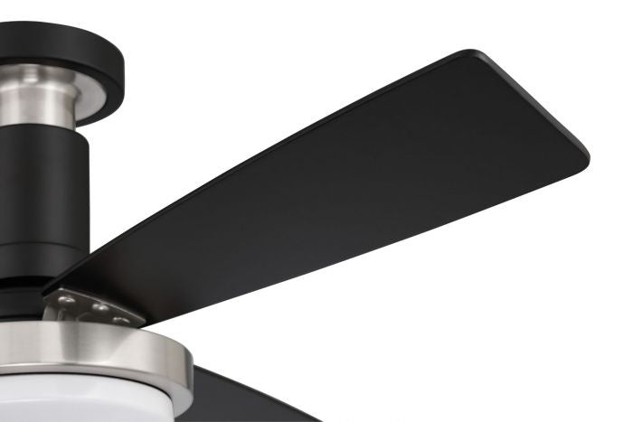 Craftmade - MNG52FBBNK3 - 52"Ceiling Fan - Manning - Flat Black/Brushed Polished Nickel