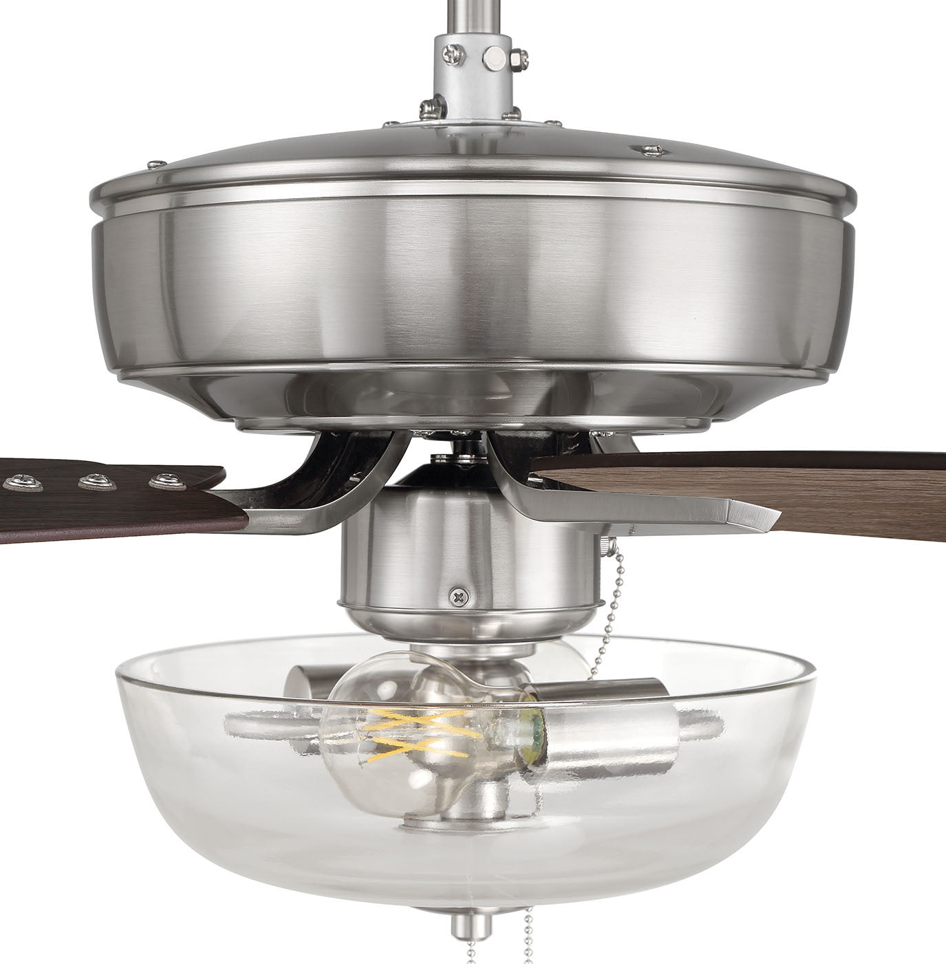 Craftmade - P101BNK5-52DWGWN - 52"Ceiling Fan - Pro Plus 101 - Brushed Polished Nickel