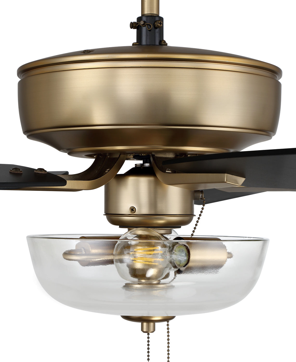 Craftmade - P101SB5-52BWNFB - 52"Ceiling Fan - Pro Plus 101 - Satin Brass