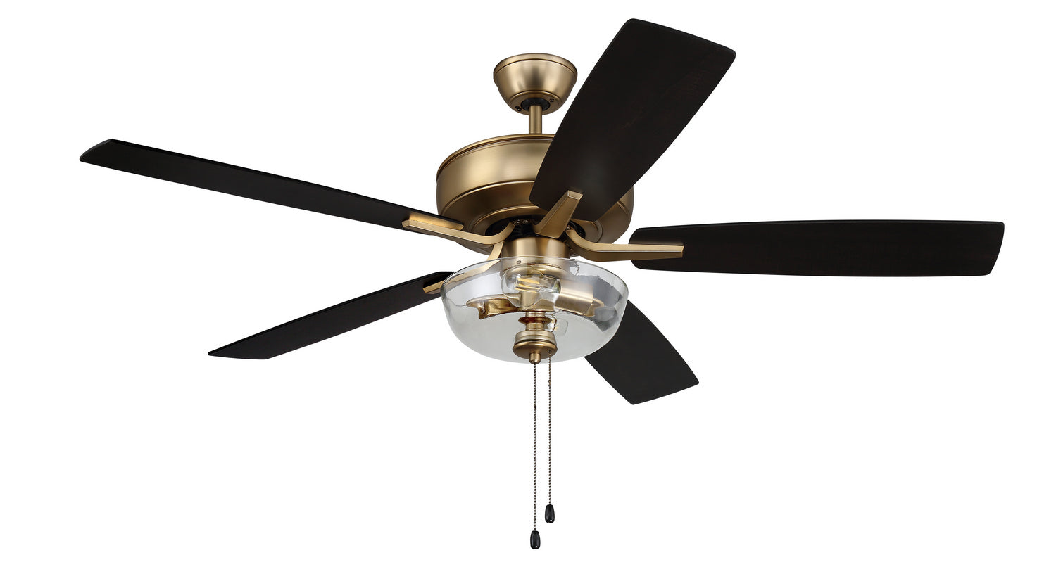 Craftmade - P101SB5-52BWNFB - 52"Ceiling Fan - Pro Plus 101 - Satin Brass