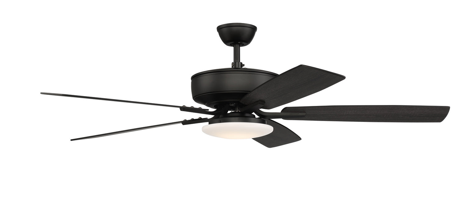 Craftmade - P112FB5-52FBGW - 52"Ceiling Fan - Pro Plus 112 - Flat Black