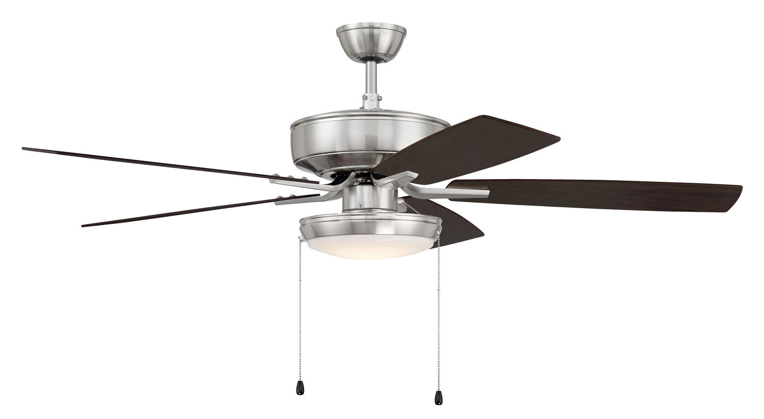 Craftmade - P119BNK5-52DWGWN - 52"Ceiling Fan - Pro Plus 119 - Brushed Polished Nickel