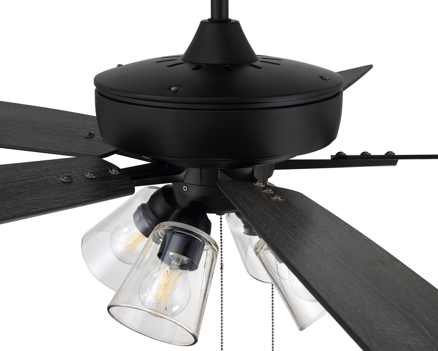 Craftmade - S104FB5-60FBGW - 60"Ceiling Fan - Super Pro 104 - Flat Black
