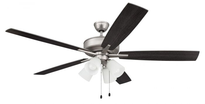Craftmade - S114BN5-60BNGW - 60"Ceiling Fan - Super Pro 114 - Brushed Nickel