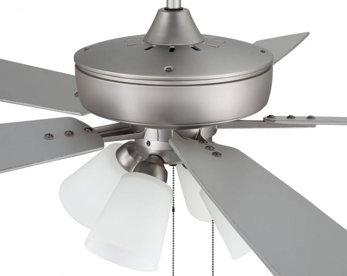 Craftmade - S114BN5-60BNGW - 60"Ceiling Fan - Super Pro 114 - Brushed Nickel