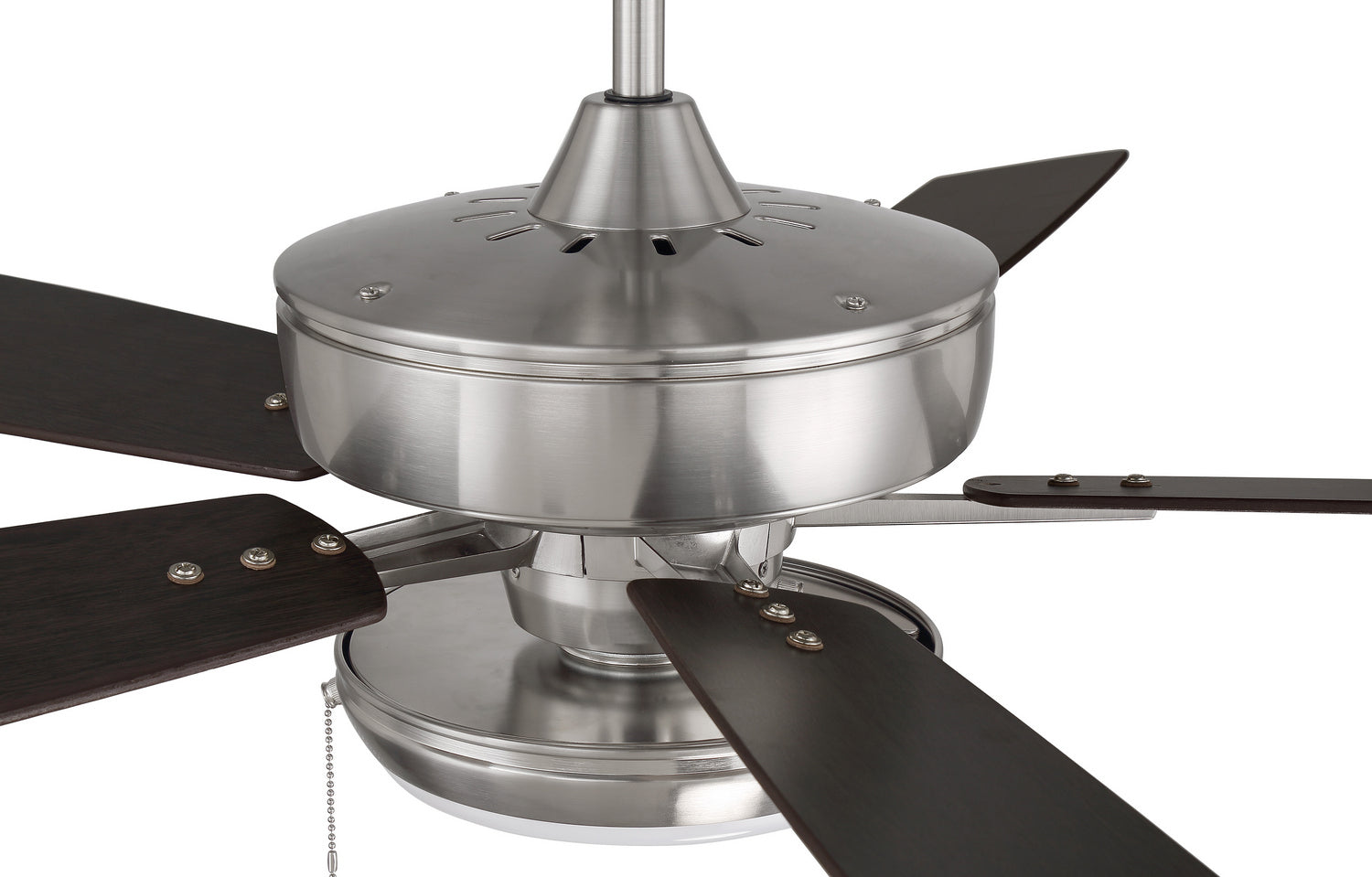 Craftmade - S119BNK5-60DWGWN - 60"Ceiling Fan - Super Pro 119 - Brushed Polished Nickel