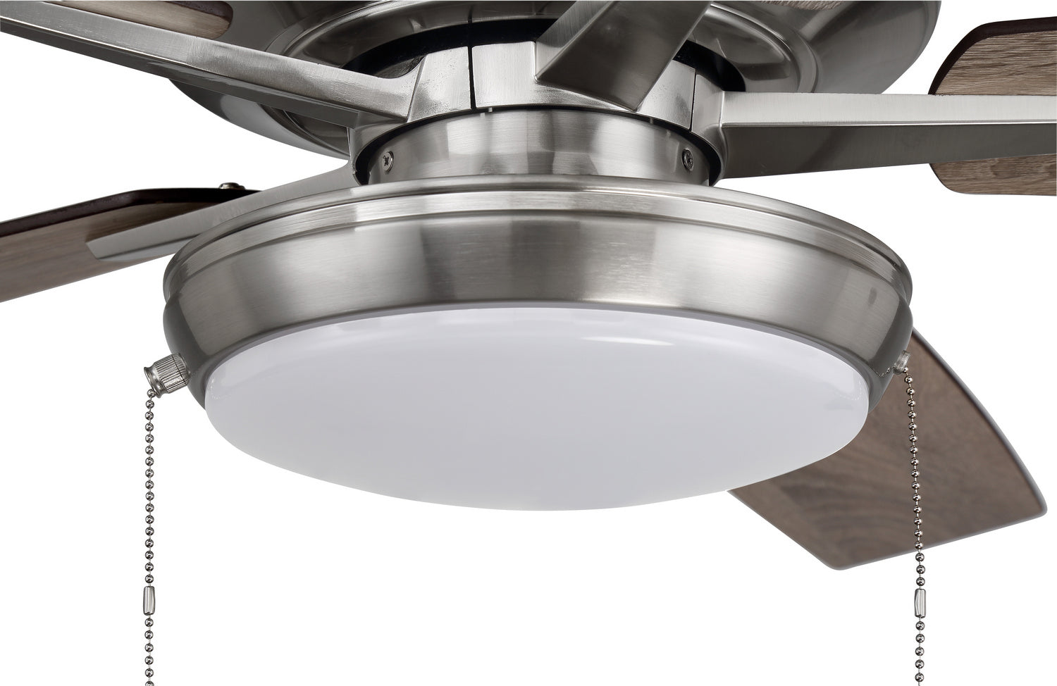 Craftmade - S119BNK5-60DWGWN - 60"Ceiling Fan - Super Pro 119 - Brushed Polished Nickel