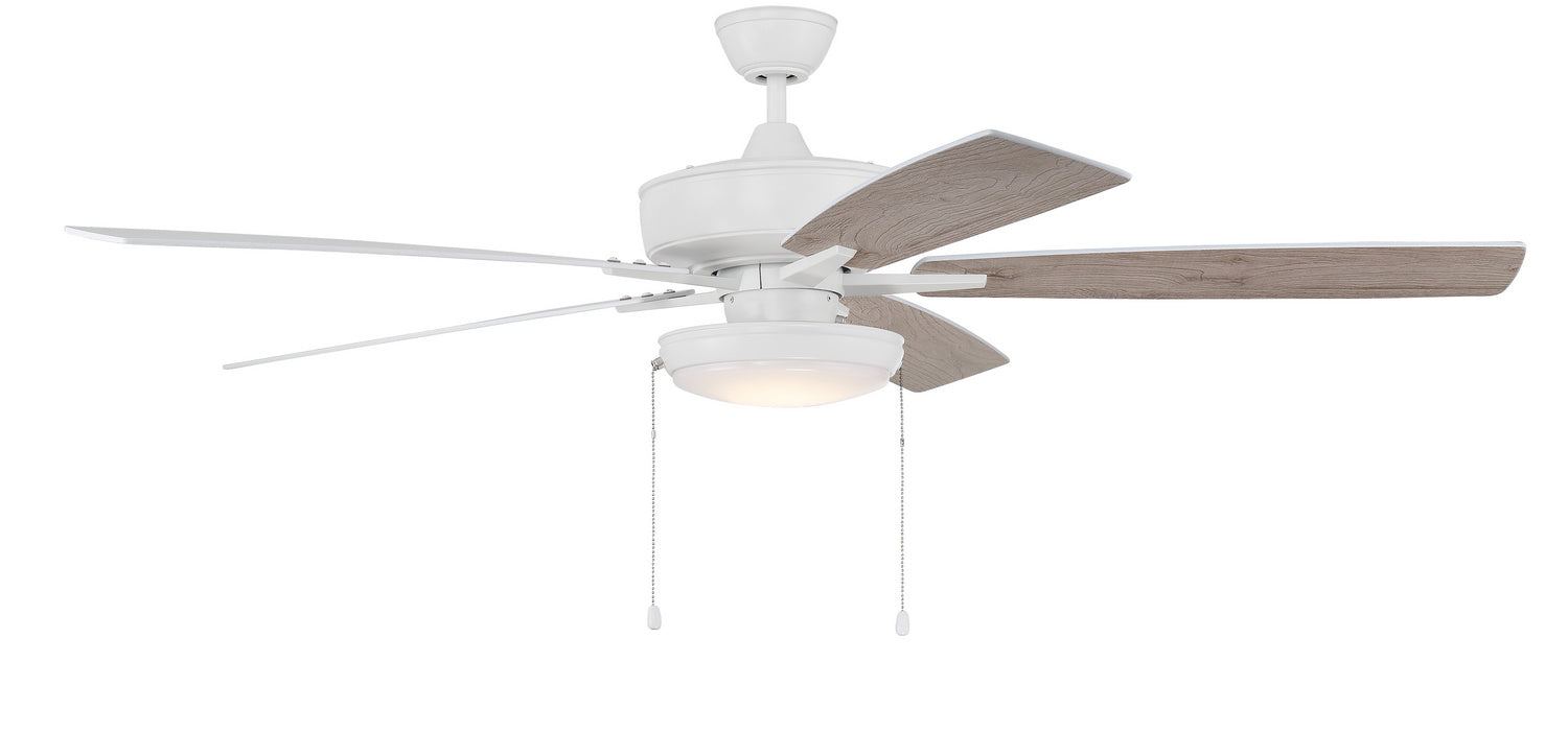 Craftmade - S119W5-60WWOK - 60"Ceiling Fan - Super Pro 119 - White