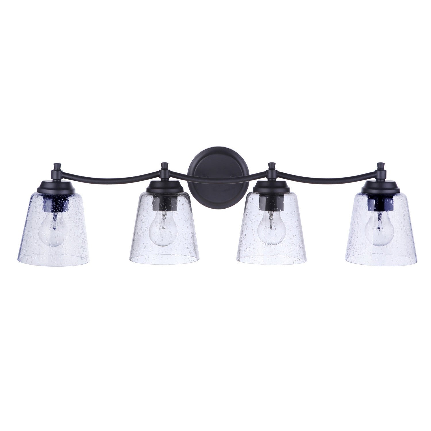 Craftmade - 50204-FB - Four Light Vanity - Tyler - Flat Black