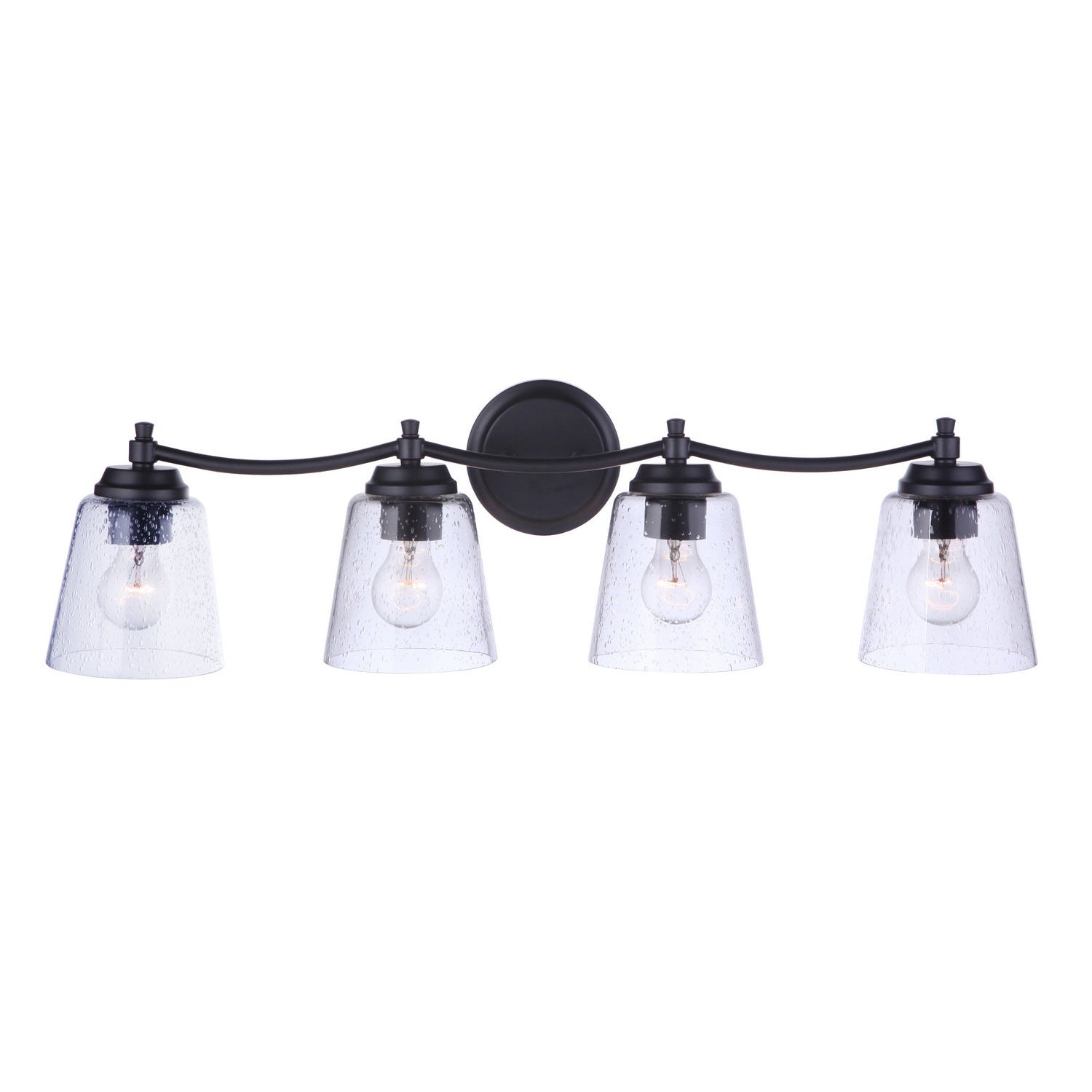 Craftmade - 50204-FB - Four Light Vanity - Tyler - Flat Black