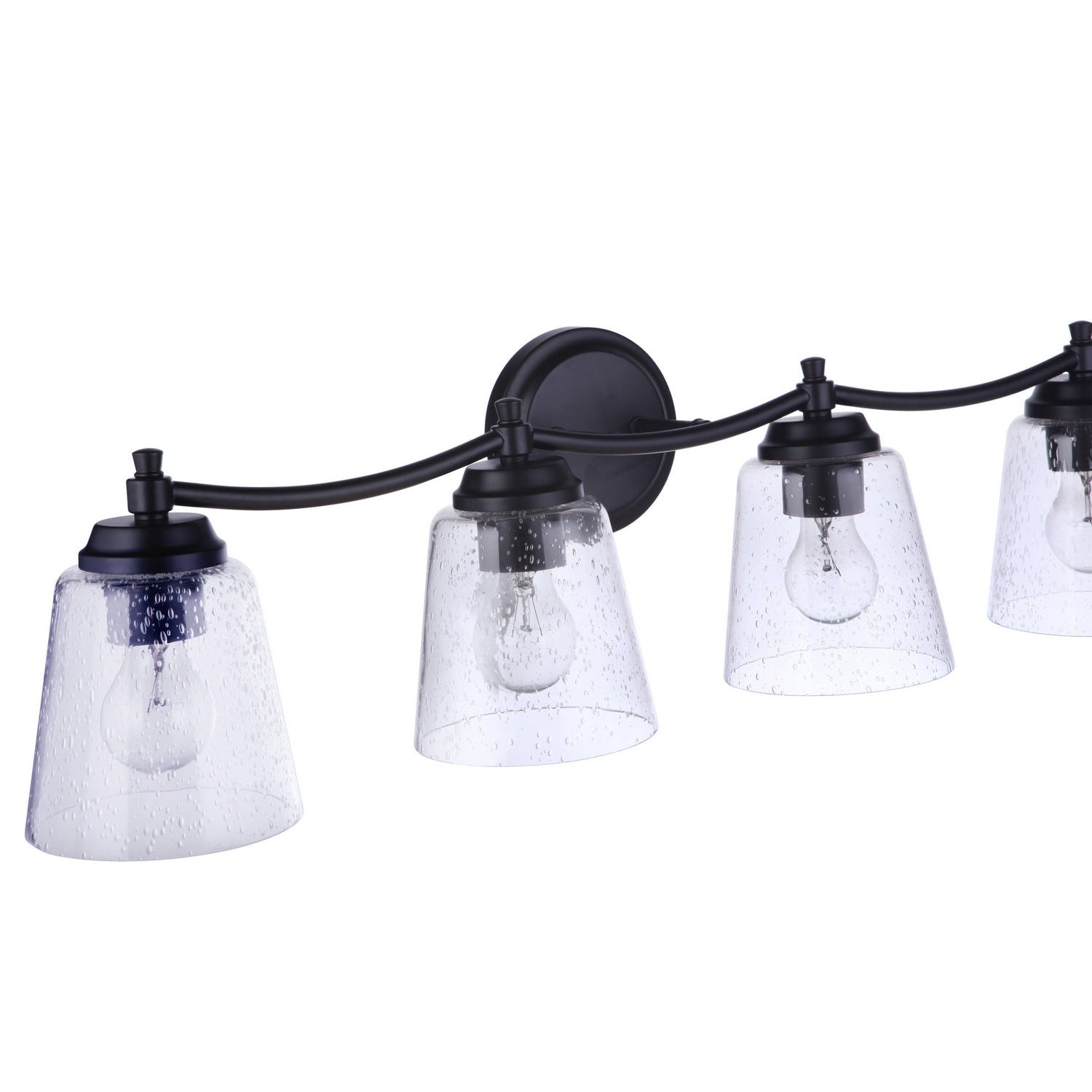Craftmade - 50204-FB - Four Light Vanity - Tyler - Flat Black