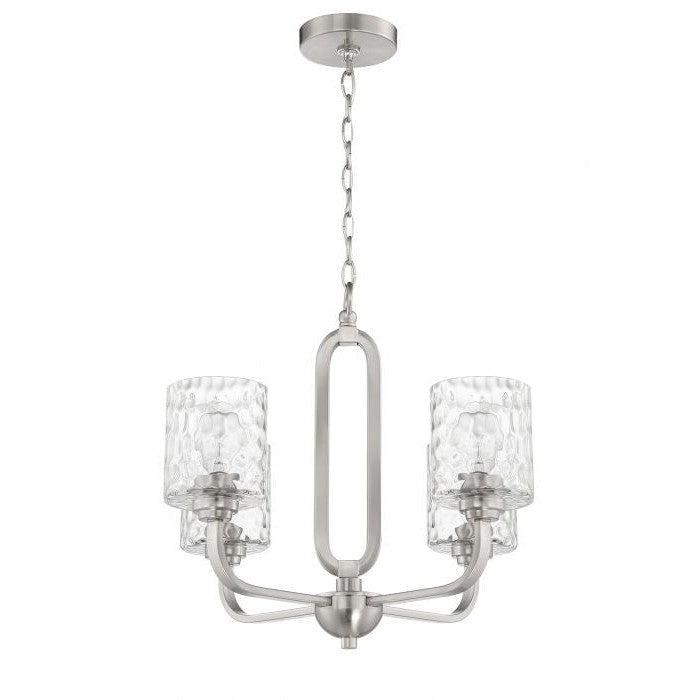 Craftmade - 54224-BNK - Four Light Chandelier - Collins - Brushed Polished Nickel