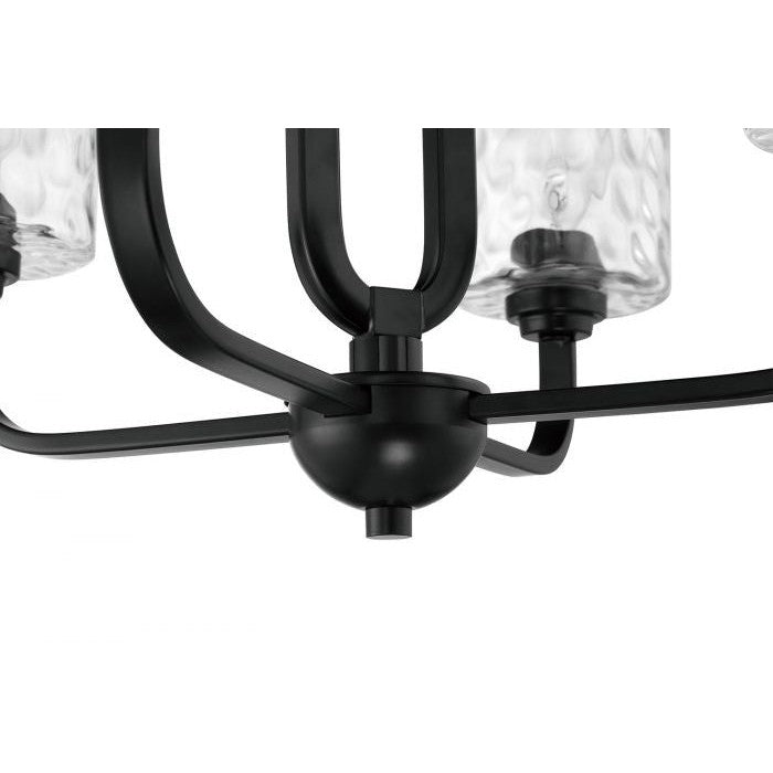 Craftmade - 54224-FB - Four Light Chandelier - Collins - Flat Black