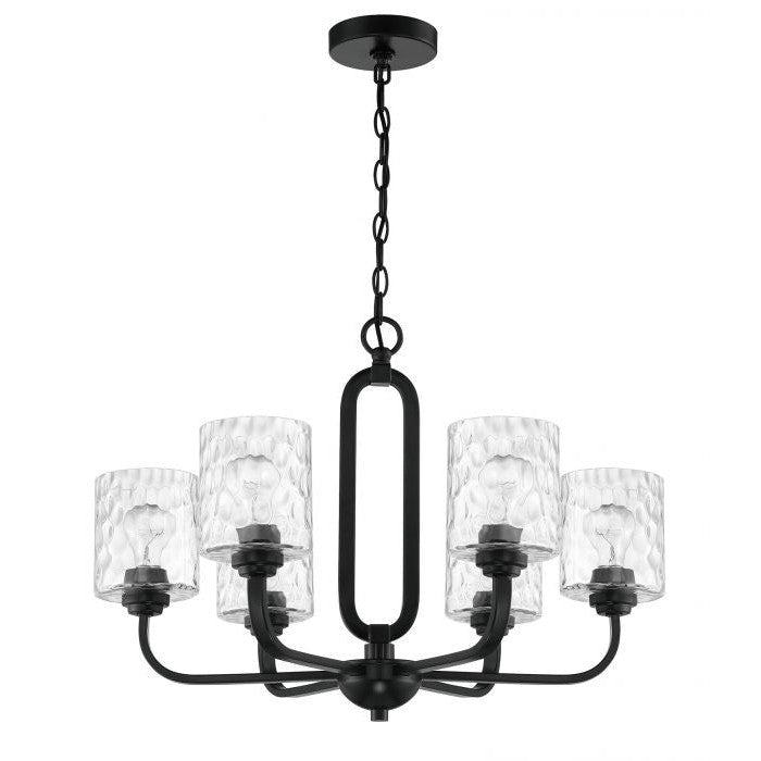 Craftmade - 54226-FB - Six Light Chandelier - Collins - Flat Black