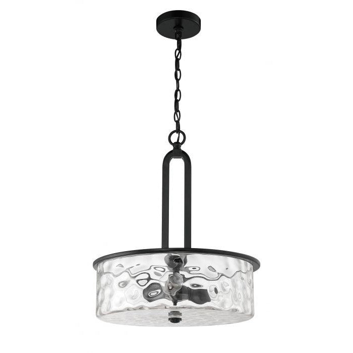 Craftmade - 54293-FB - Three Light Pendant - Collins - Flat Black