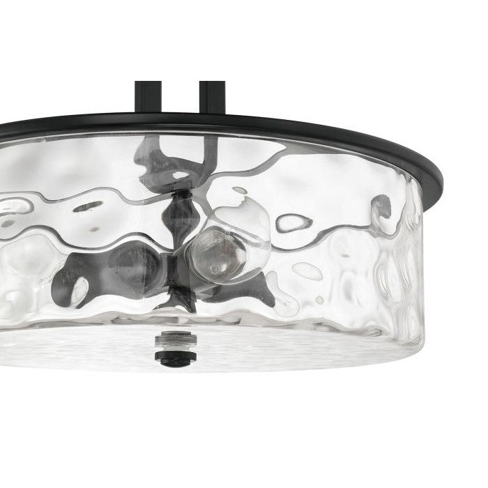 Craftmade - 54293-FB - Three Light Pendant - Collins - Flat Black