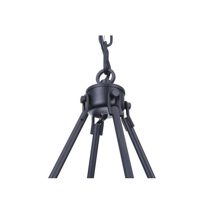 Craftmade - 54326-FB - Six Light Chandelier - Larrson - Flat Black