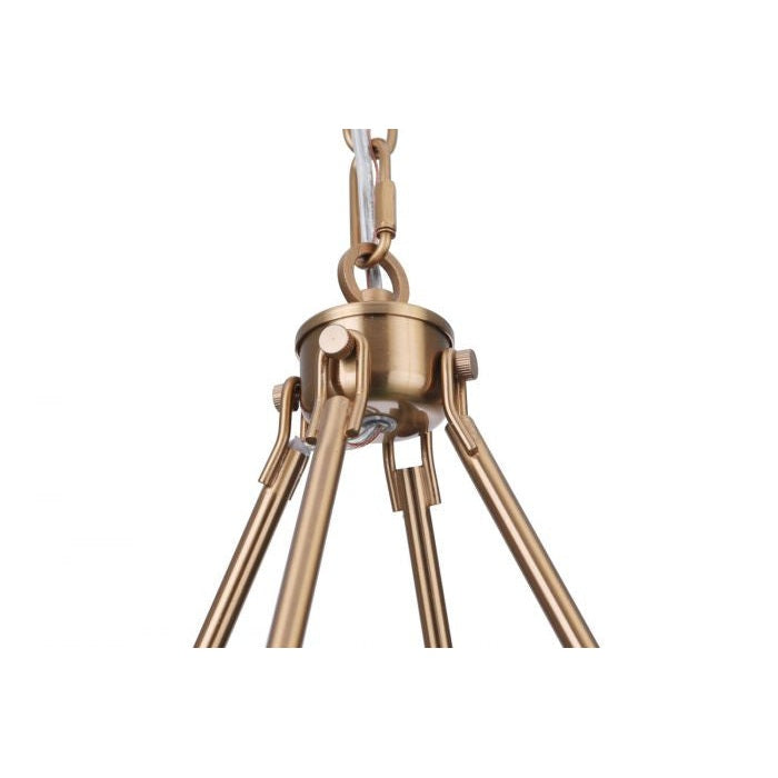 Craftmade - 54326-SB - Six Light Chandelier - Larrson - Satin Brass