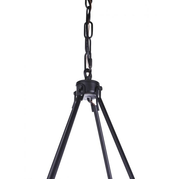 Craftmade - 54328-FB - Eight Light Chandelier - Larrson - Flat Black