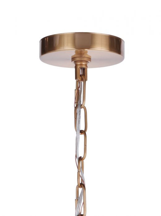 Craftmade - 54328-SB - Eight Light Chandelier - Larrson - Satin Brass