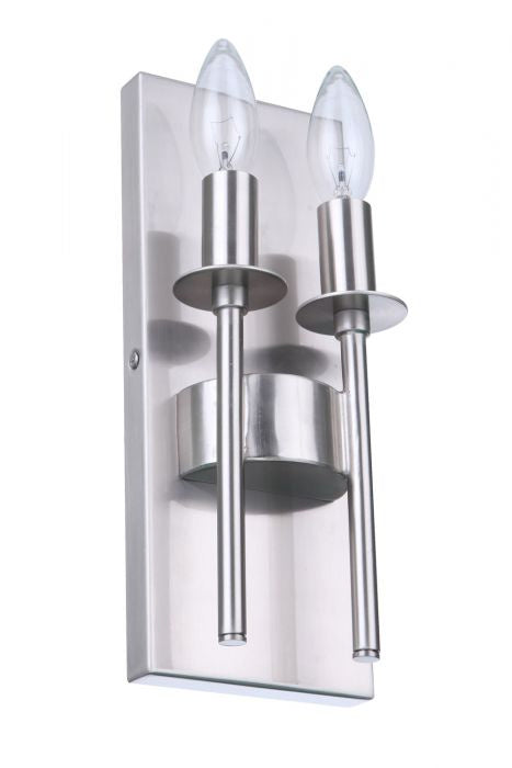 Craftmade - 54362-BNK - Two Light Wall Sconce - Larrson - Brushed Polished Nickel