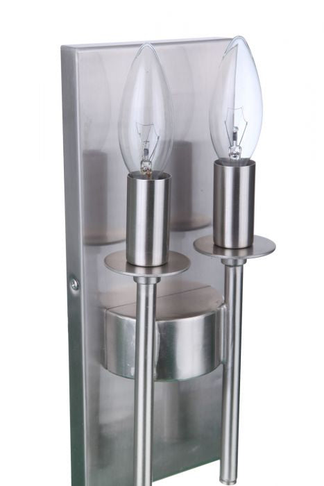Craftmade - 54362-BNK - Two Light Wall Sconce - Larrson - Brushed Polished Nickel